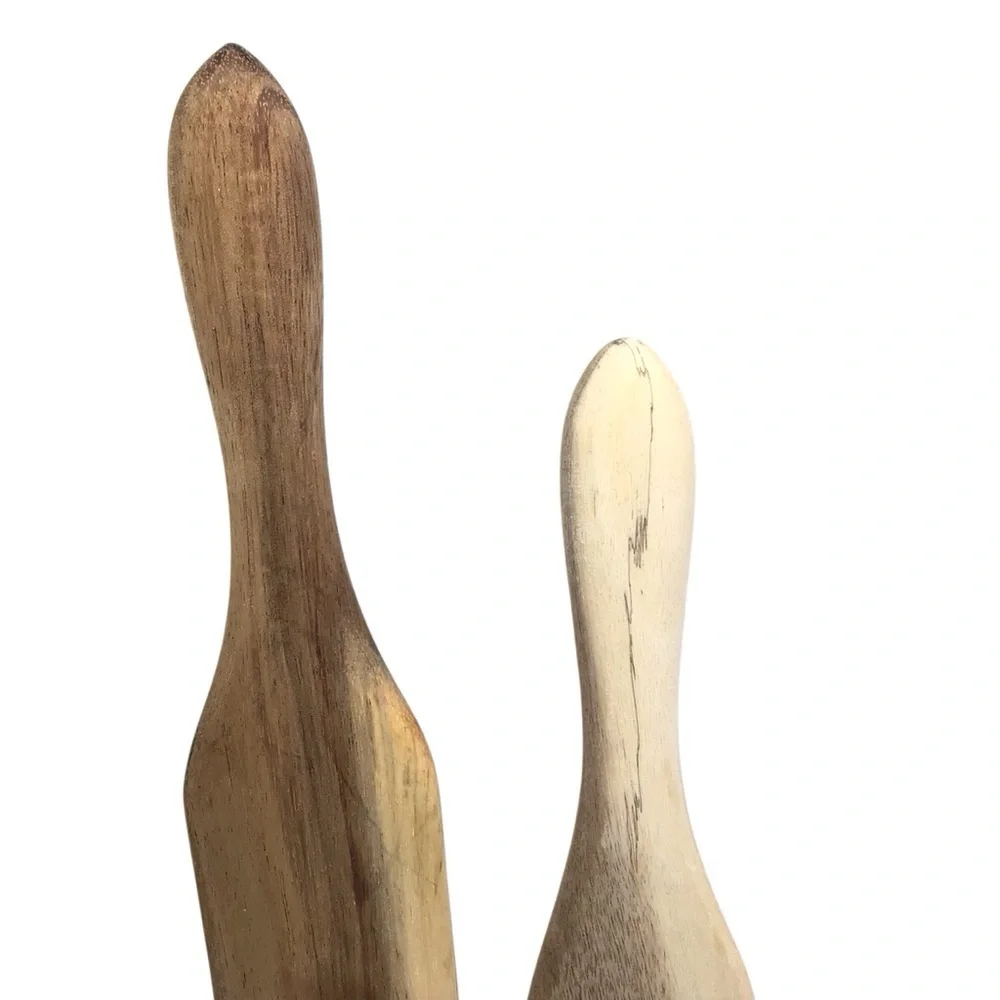 2Pc As Seen on TV Mad Hungry Original Acacia Spurtle Utensils, Natural